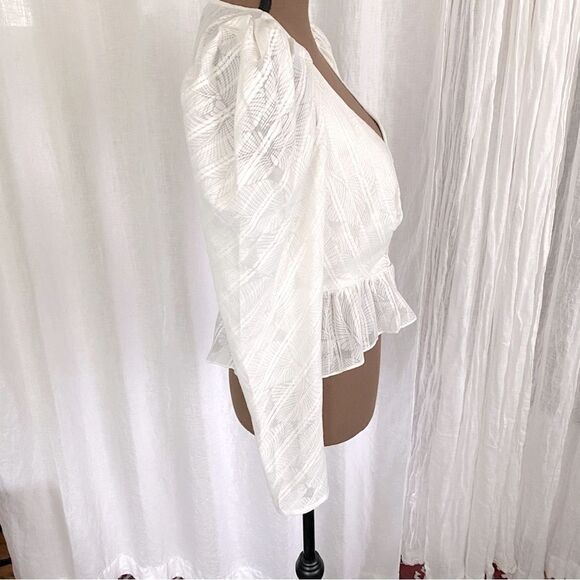 Bailey 44 Semi-Sheer Long Sleeve Cotton Top - Picture 6 of 10